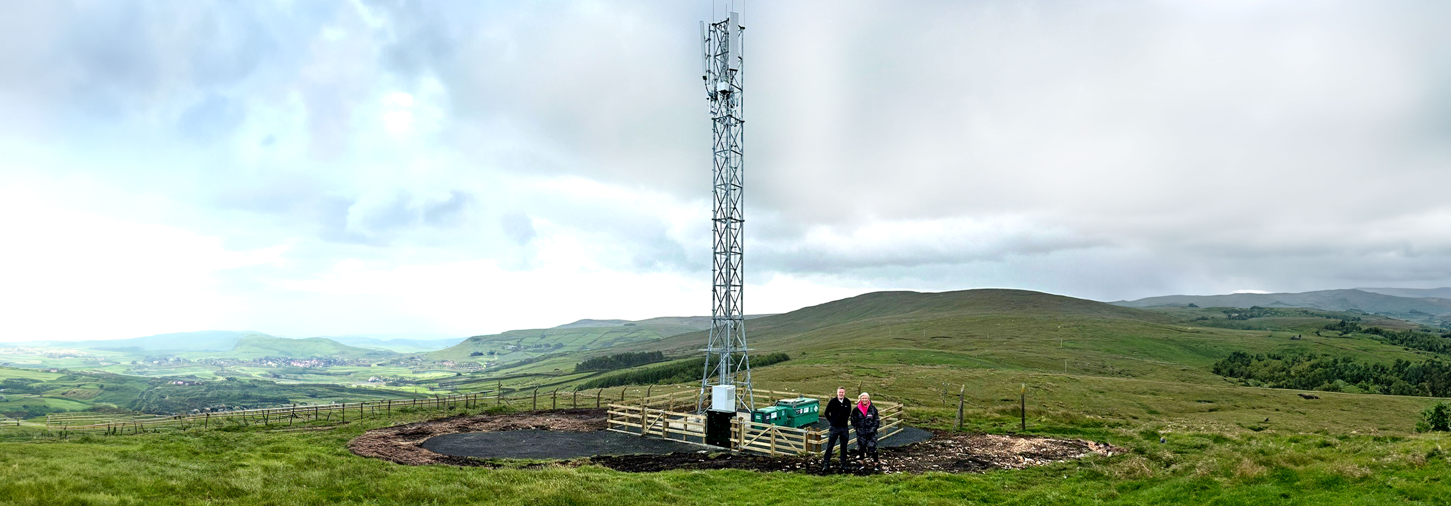 Cornerstone delivers critical mobile infrastructure to Torr, outside Ballycastle, in rural Northern Ireland for its mobile customers  