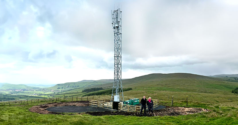 Cornerstone delivers critical mobile infrastructure to Torr, outside Ballycastle, in rural Northern Ireland for its mobile customers  