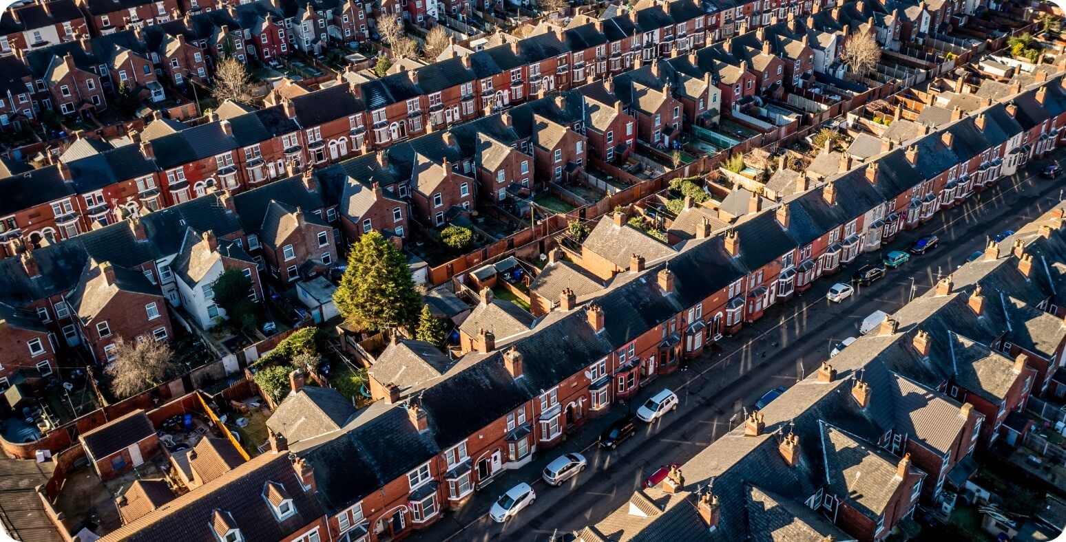 Rows of houses