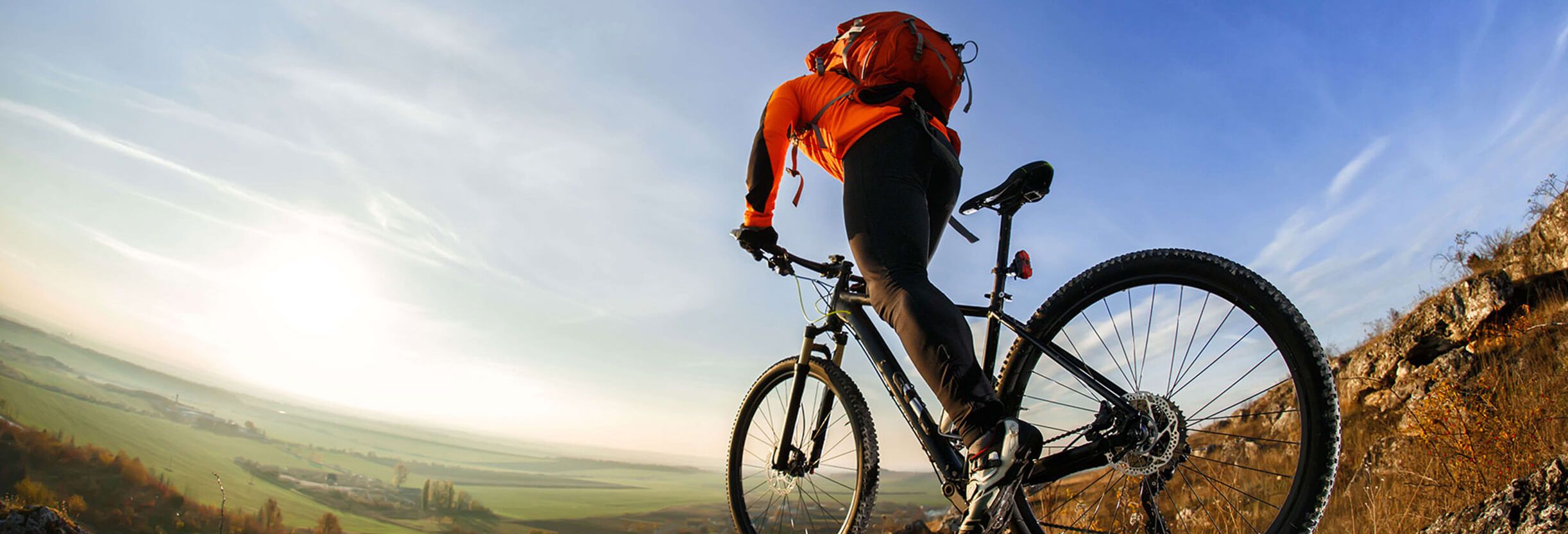 Man riding a bike